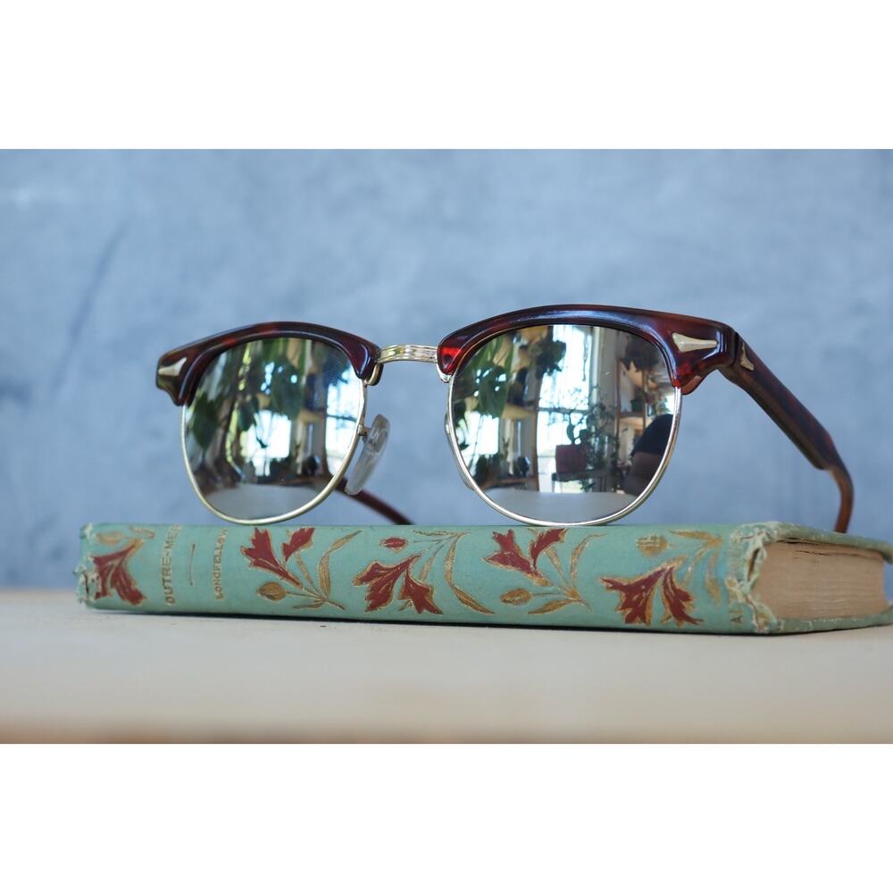 Vintage 1980s Sunglasses combo mirror lens sports made in Korea
